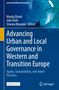 "Advancing Urban and Local Governance in Western and Transition Europe. Blue Cover, Springer-Logo links unten.", Buch
