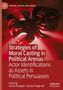 Text: "Strategies of Moral Casting in Political Arenas: Actor Identifications as Assets in Political Persuasion." Zwei rote Masken., Buch