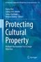 "Protecting Cultural Property: Multiple Mechanisms For A Single Objective" auf blauem Hintergrund, Springer-Logo., Buch