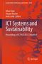 Titel: ICT Systems and Sustainability. Herausgeber: Milan Tuba, Shyam Akashe, Amit Joshi. Rotes, technisches Design., Buch