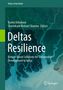 Titel: "Deltas Resilience". Autoren: Kavita Dehalwar, Shashikant Nishant Sharma. Hintergrund: Luftaufnahme eines Deltas., Buch