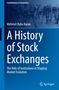 Titel: "A History of Stock Exchanges". Hintergrund: Verschwommene Skyline, Logo: Springer., Buch