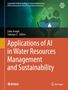 Buchtitel: Applications of AI in Water Resources Management and Sustainability. Illustration von Händen, Wasser und Natur., Buch