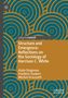 „Structure and Emergence: Reflections...“ auf geometrischem Muster in Blau und Braun, Autoren: Degenne, Godart, Grossetti., Buch
