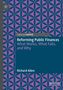 Titel: "Reforming Public Finances: What Works, What Fails, and Why" von Richard Allen. Geometrisches Muster in Lila und Blau.