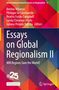 „Essays on Global Regionalism II. Will Regions Save the World?“ Vielfarbige, geometrische Hintergrundgrafik., Buch