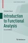 Christian Clason, "Introduction to Functional Analysis, Second Edition", Birkhäuser-Logo, grüner Hintergrund., Buch