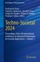 "Proceedings in Technology Transfer", "Techno-Societal 2024", Autorenliste, Springer-Logo, blauer Hintergrund mit Streifen., Buch