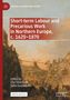 „Short-term Labour and Precarious Work in Northern Europe, c. 1620–1870“, bearbeitet von Ella Viitaniemi und Sofia Gustafsson. Historisches Gemälde von Bauarbeiten mit vielen Arbeitern und einer Windmühle im Hintergrund., Buch