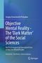 Buchcover: Sergey Ernestovich Polyakov, "Objective Mental Reality – The 'Dark Matter' of the Social Sciences". Blauer Hintergrund., Buch