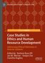 Cover: "Case Studies in Ethics and Human Resource Development". Herausgeber sind vier Personen. Geometrisches Muster., Buch