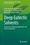 Titel: Deep Eutectic Solvents. Grüner Hintergrund mit stilisiertem Blatt. Springer-Logo unten., Buch