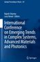 "International Conference on Emerging Trends in Complex Systems, Advanced Materials and Photonics." Blaues Buchcover mit Springer-Logo., Buch