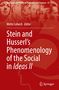 "Stein and Husserl's Phenomenology of the Social in Ideas II" von Mette Lebech. Rotes Cover mit Frauenporträts., Buch