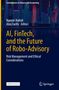 Titel: "AI, FinTech, and the Future of Robo-Advisory". Skyline bei Nacht. Autoren: Narmin Nahidi, Alex Zarifis., Buch