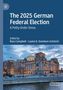 "The 2025 German Federal Election: A Polity Under Stress" ist der Titel. Darunter das Reichstagsgebäude bei Abenddämmerung., Buch