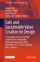 Text: "Safe and Sustainable Value Creation by Design", "Lecture Notes in Mechanical Engineering", "Open Access". Technische Skizzen im Hintergrund., Buch
