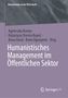 Titel: Humanistisches Management im Öffentlichen Sektor. Grauer Hintergrund, lila unterer Bereich, Springer-Logo., Buch