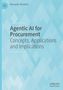 Titel: "Agentic AI for Procurement: Concepts, Applications and Implications". Oben links ein Logo. Hintergrund in Blautönen., Buch