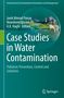 Titel: "Case Studies in Water Contamination". Eine Landschaft in einer Glaskugel auf grünem Hintergrund. Springer-Logo unten., Buch