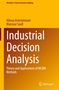 "Industrial Decision Analysis" Buchcover in Gelb und Braun. Autor: Alireza Amirteimoori, Mansour Soufi. Logo Springer., Buch