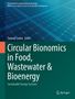"Circular Bionomics in Food, Wastewater & Bioenergy" steht groß auf grünem Hintergrund. Darüber ein abstraktes Muster., Buch