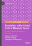 "Revolution in the Global Critical Minerals Sector" in lila Hintergrund mit weißem Text und grafischem Muster, Autoren unten., Buch