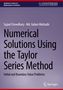 Numerical Solutions Using the Taylor Series Method; Autoren: Sujaul Chowdhury, Md. Golam Moktadir; Blau-violetter Hintergrund., Buch