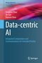 "Data-centric AI" und Autorenname. Farbverlauf in Rosa und Blau, Springer-Logo unten rechts., Buch