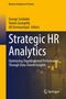 Titel "Strategic HR Analytics". Gelb-blauer Hintergrund, Diagramme and das Springer-Logo unten., Buch