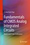 „Fundamentals of CMOS Analog Integrated Circuits“ von Cosmin Radu Popa. Bunte, abstrakte Hintergrundgestaltung., Buch