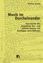 "Musik im Durcheinander. Geschichte der Engadiner Kur- und Hotelorchester mit Ausflügen nach Böhmen" von Mathias Gredig.   
Hintergrund: handgeschriebene Notizen auf gelbem Papier., Buch