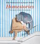 Text: "Elke Heidenreich & Daniel Müller", "Homestories", "Tiere durchs Schlüsselloch beobachtet". Illustration: Ein Elefant im Anzug auf Treppe., Buch
