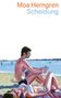 Text: "Moa Herngren Scheidung".  
Illustration: Zwei Personen entspannen am Strand, eine sitzt, die andere liegt.