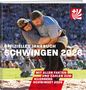 Offizielles Jahrbuch Schwingen 2026. Zwei Ringer in einem Wettkampf. Ein Logo mit einem Kreuz und roten Bögen oben rechts., Buch