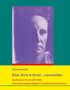 Roland Scotti, "Elsa, Erna & Ernst – Leerstellen". Bild einer ernsten Person in lila Farbtönen., Buch