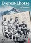Titel: "Everest-Lhotse". Darunter: "Aus den Tagebüchern der Schweizer Expedition 1956. Eine Spurensuche".  
Berg im Hintergrund und eine Schwarzweiß-Fotografie von Männern im Vordergrund., Buch