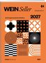 "Wein Seller 2027, Die 29. Ausgabe des ultimativen Weinführers" steht in schwarzer Schrift vor orangefarbenem Hintergrund., Buch