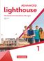 ADVANCED lighthouse, Workbook mit interaktiven Übungen. Foto von Brighton Pier, spielende Kinder, Cornelsen Logo., Buch