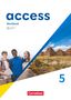 „access Workbook 5, Mit digitalen Medien“ oben; „Cornelsen“ unten. Links drei lächelnde Jugendliche, rechts Landschaft., Buch