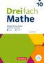 Dreifach Mathe 10. Schuljahr - Grundkurs - Nordrhein-Westfalen - Ausgabe 2022 - Arbeitsheft mit Medien und Lösungen, Buch