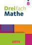 Dreifach Mathe 8. Schuljahr - Schulbuch - Mit digitalen Hilfen, Erklärfilmen und Wortvertonungen, Buch
