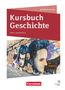 Text: „Kursbuch Geschichte, Berlin, Brandenburg, Qualifikationsphase, Cornelsen“. Betonplatten und rote Rose., Buch