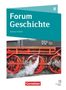 Blaues Design mit "Forum Geschichte", "Sachsen-Anhalt". Foto von großen Industriemaschinen in einer alten Halle., Buch
