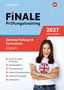 "FINALE Prüfungstraining 2027 Nordrhein-Westfalen. Zentrale Prüfung 10 Gymnasium Englisch. Junge Frau lacht, trägt Union Jack T-Shirt.", Buch
