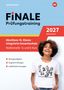 Logo "westermann" oben links, "FINALE Prüfungstraining" groß, Text über Abschluss, Mathematik-Kurse und Lernmaterialien. Jugendliche lächelt., 1 Buch und 1 Diverse