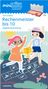 "Rechenmeister bis 10: Kopfrechentraining. Ab 6 Jahren. Zwei fröhliche Kinder spielen auf einem Zahlenteppich.", Buch