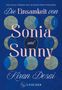 "Die Einsamkeit von Sonia und Sunny" von Kiran Desai. Blauer Hintergrund, kreisförmige Muster. S. Fischer Logo unten.
