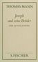"Thomas Mann, Joseph und seine Brüder, Der junge Joseph. S. Fischer." Beige Cover mit grüner Umrandung.
