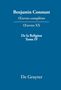 Benjamin Constant: ¿uvres complètes, XX, De la Religion, considérée dans sa source, ses formes et ses développements, Tome IV, Buch